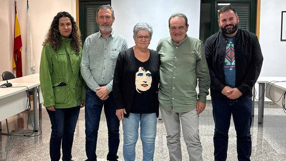 De esquerda a dereita, Rocío Martínez, Xosé Manuel Fdez. Abraldes, Amelia Cancela, Roberto Rivas e Iván Bello