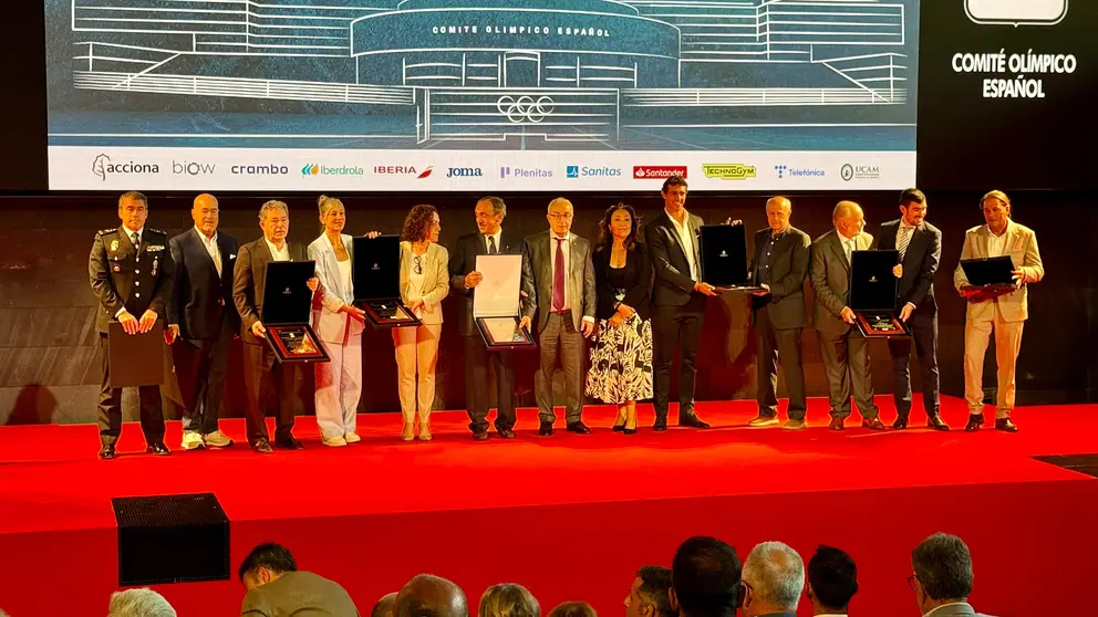 O alcalde recibe en madrid a Placa ol&iacute;mpica do COE
