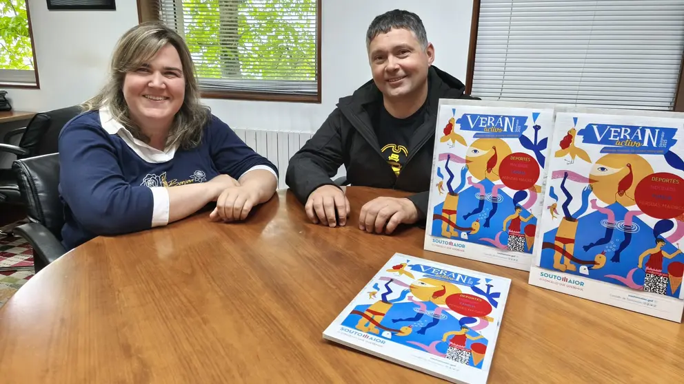 Rosana Mart&iacute;nez Boullosa e Manu Lourenzo na presentaci&oacute;n de Ver&aacute;n Activo