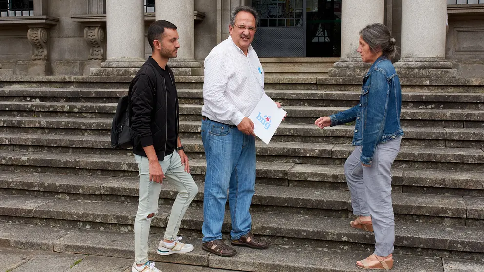 Anxo Santom&eacute;, Ernesto Filgueira e Ana Peralba