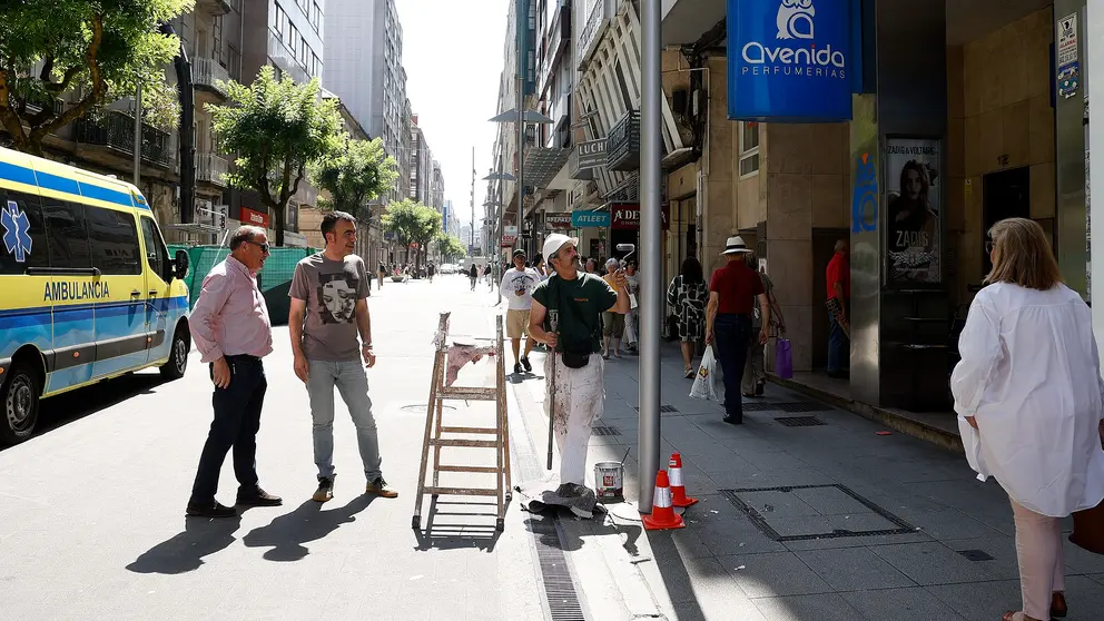 Limpeza e pintado de farois