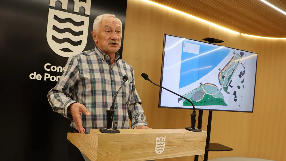 Rolda de prensa presentaci&oacute;n proxecto renaturalizaci&oacute;n de Mollavao