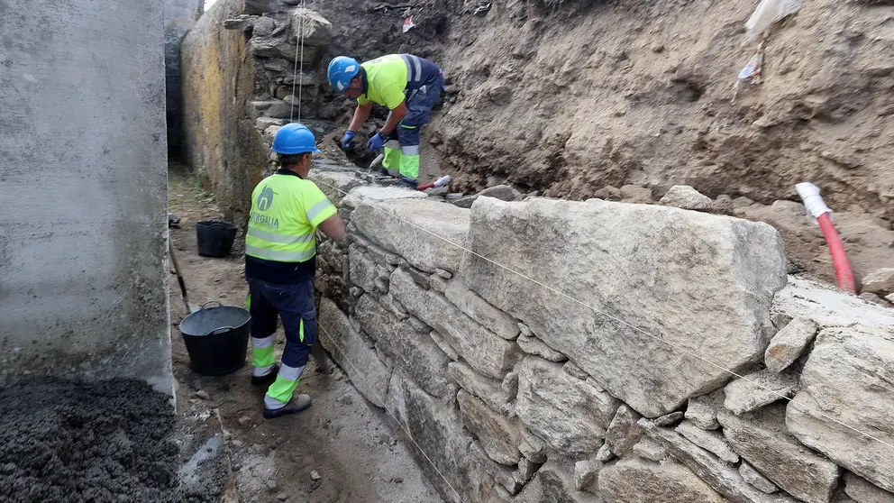 Obras en San Amaro