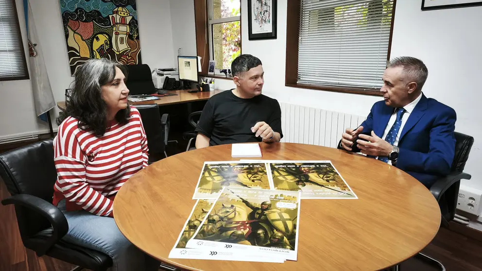 reuni&oacute;n Manu Lourenzo con Carolina Silva e Cesar Pazos