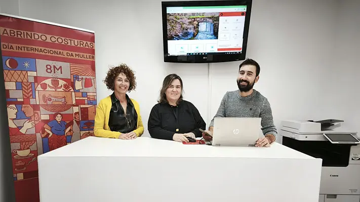 Sonia Pintos, Rosana Mart&iacute;nez Boullosa e Diego Moreira