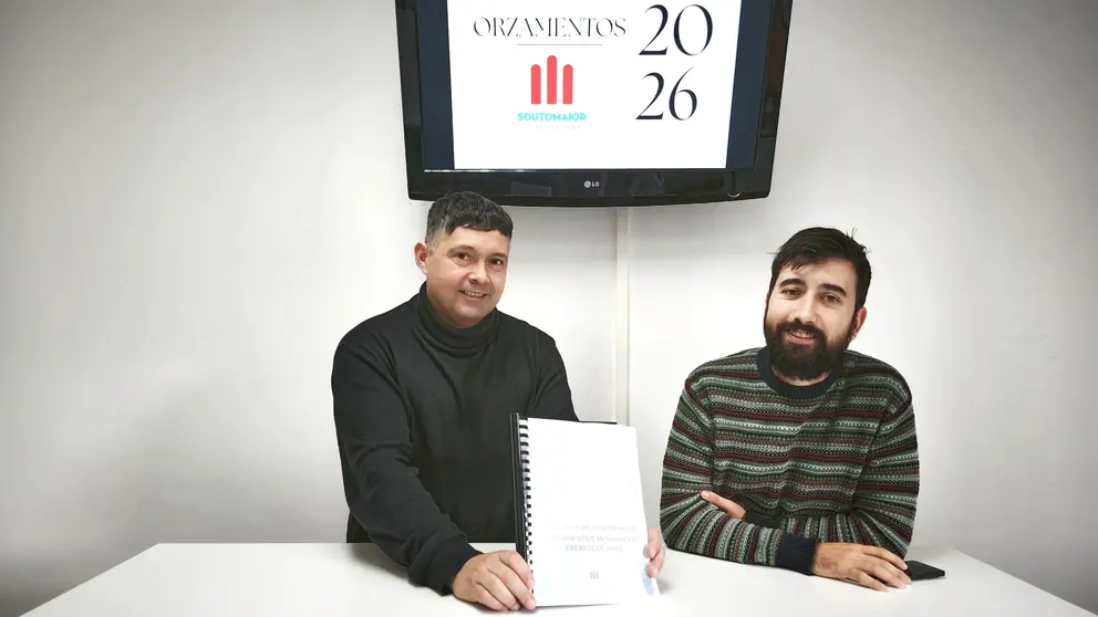 Manu Lourenzo e Diego Moreira na presentaci&oacute;n dos ozamentos 2026