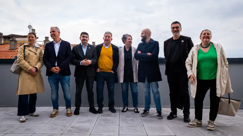 A terraza durante a visita institucional ao Centro Internacional da Creatividade