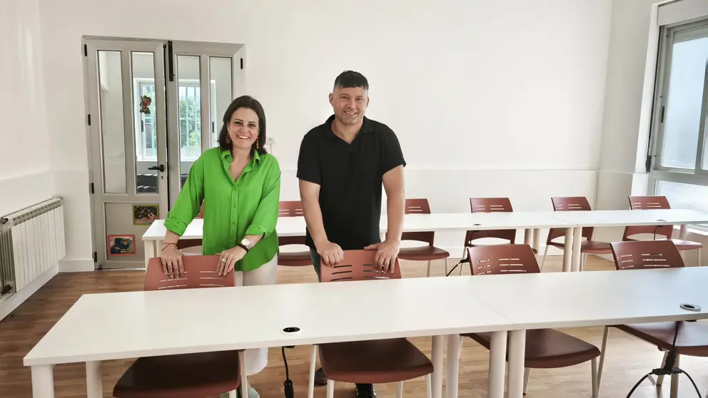 Rosana Comesa&ntilde;a e Manu Lourenzo na Aula Municipal de Estudos