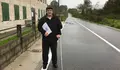 Ernesto Filgueira plantexa unha vía peonil/ciclista en Borela para incrementar a seguranza viaria