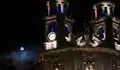 A Praza da Peregrina reforzará o seu alumeado con tecnoloxía LED e a instalación dun novo proxector para dar luz ao centro da mesma