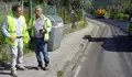 Comezan os traballos de asfaltado na estrada que une Romariz e Comboa