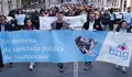 Centos de persoas maniféstanse en Arcade en defensa da sanidade pública