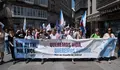 Unha nutrida manifestación esixe en Pontevedra o arquivo de altri e o peche de Ence