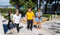 Lores supervisa as obras de mellora e mantemento no cemiterio municipal de Lourizán