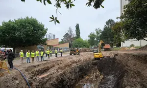 Visita &aacute;s obras de renaturalizaci&oacute;n do Gafos