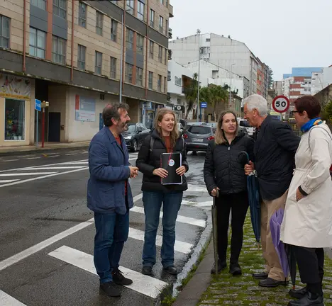 Marga Caldas, Luciano Sobral, Raquel Rodr&iacute;guez e Mar&iacute;a Pousada na PO-308