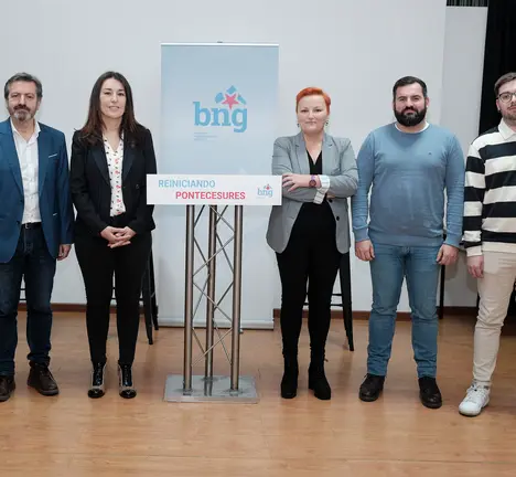 Maite Tocino con Lu&iacute;s Bar&aacute;, Cecialia Tarela, Iv&aacute;n Bello e Alberto Rivas