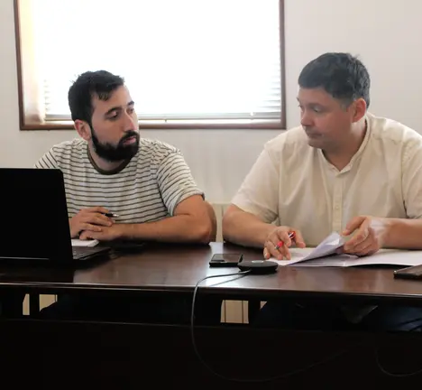 manu lourenzo, alcalde e diego moreira concelleiro de facenda