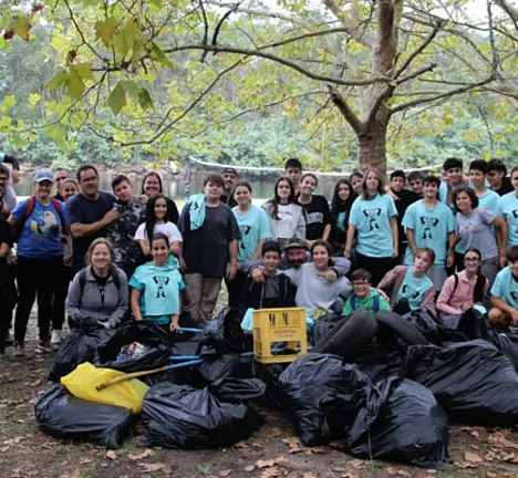 foto grupo participantes no Proxecto R&iacute;os en Soutomaior