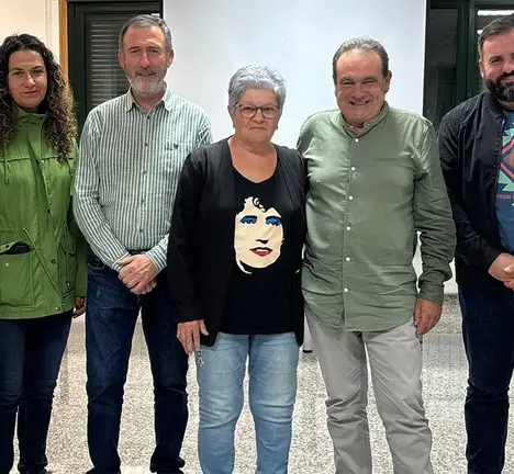 De esquerda a dereita, Roc&iacute;o Mart&iacute;nez, Xos&eacute; Manuel Fdez. Abraldes, Amelia Cancela, Roberto Rivas e Iv&aacute;n Bello