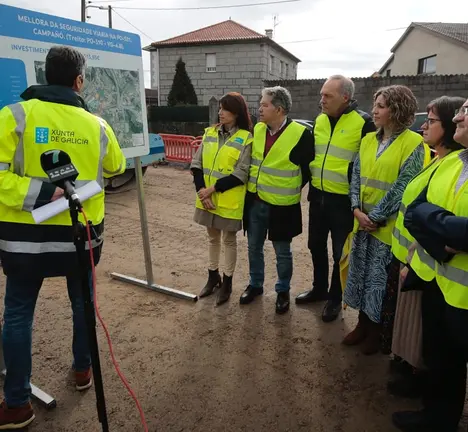 Visita obra seguridade viaria Campa&ntilde;&oacute;