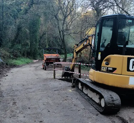 Reparacion senda do L&eacute;rez de Monte Porreiro a Bora