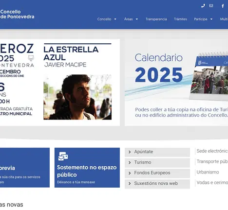 Nova web do concello de Pontevedra