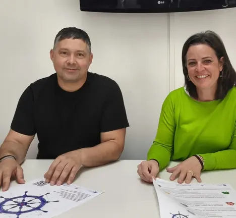 Manu Lourenzo e Rosana Comesa&ntilde;a na presentaci&oacute;n da nova edici&oacute;n de "Novas Sendas"