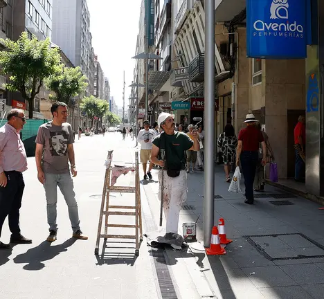Limpeza e pintado de farois