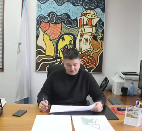 Manu Lourenzo cos plano do ecoparque empresarial