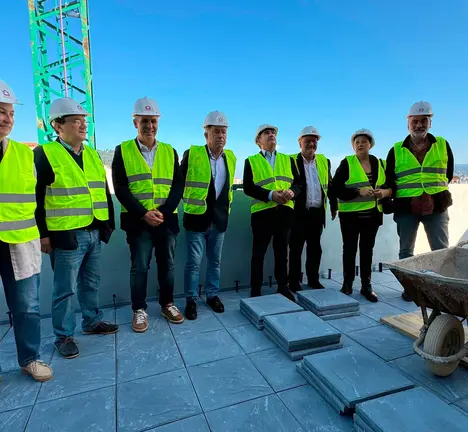 Visita &aacute;s obras do antigo conservatorio