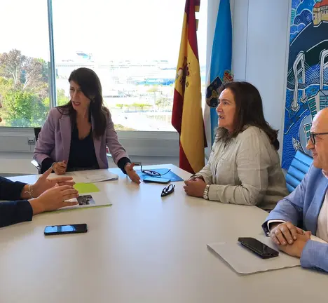 Reuni&oacute;n alcalde de Soutomaior coa conselleira infraestructuras
