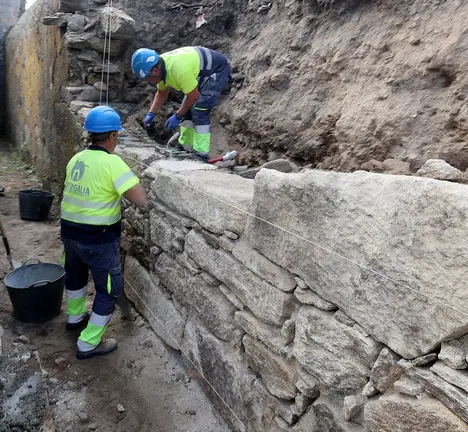 Obras en San Amaro