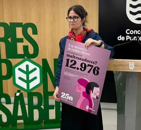 Anabel na presentaci&oacute;n da campa&ntilde;a do 25N