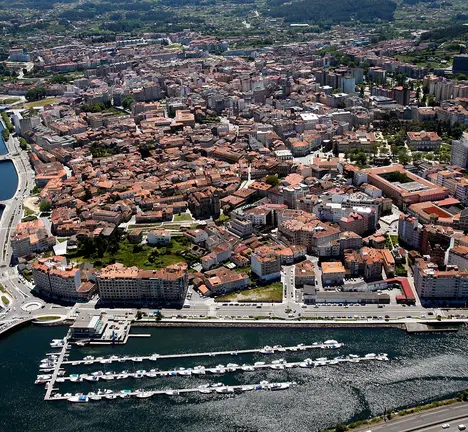 Vista a&eacute;rea de Pontevedra
