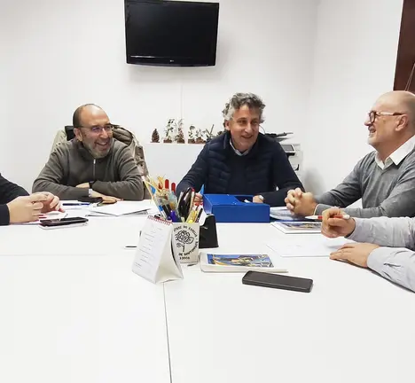 Manu Lourenzo e Pablo Garrido dos directores de obra e a empresa adxudicataria