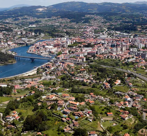 Imaxe a&eacute;rea de Pontevedra
