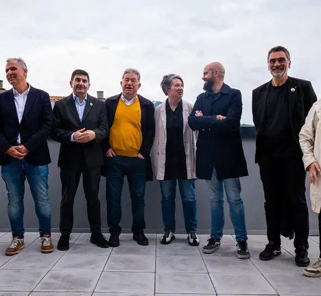 A terraza durante a visita institucional ao Centro Internacional da Creatividade
