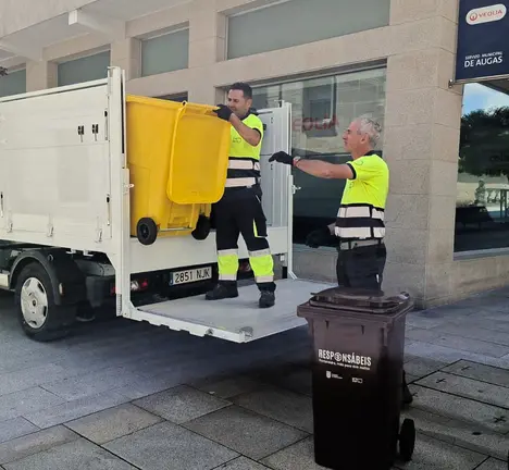 Entrega de colectores comercio