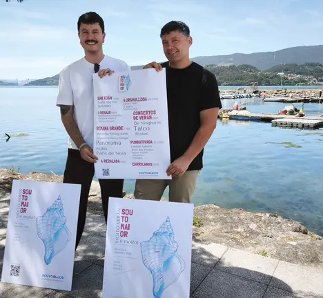 Manu Lourenzo e Gonzalo Outeiro presentando Soutomaior &eacute; moito