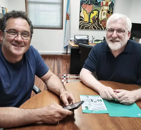 Pablo Garrido e Manuel Pan