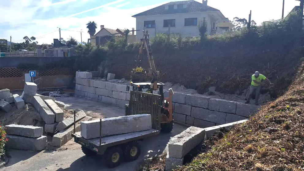Muro contenci&oacute;n estacionamento R&uacute;a Alema&ntilde;a