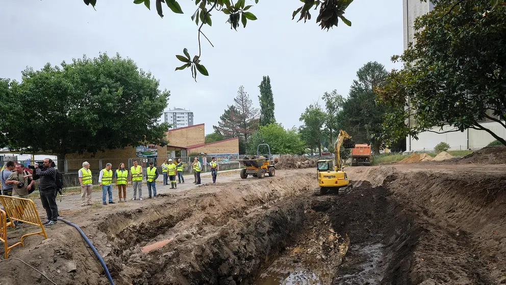Visita &aacute;s obras de renaturalizaci&oacute;n do Gafos