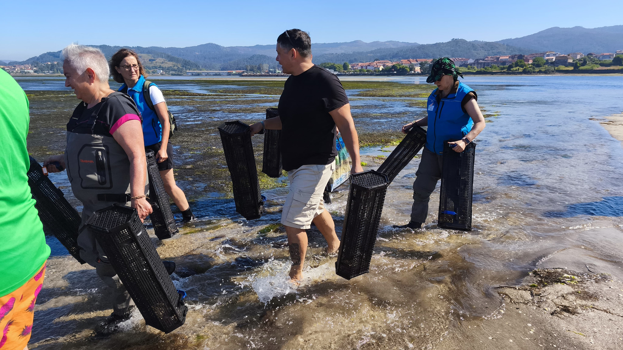 Manu Lourenzo chegando a zona de cultivo
