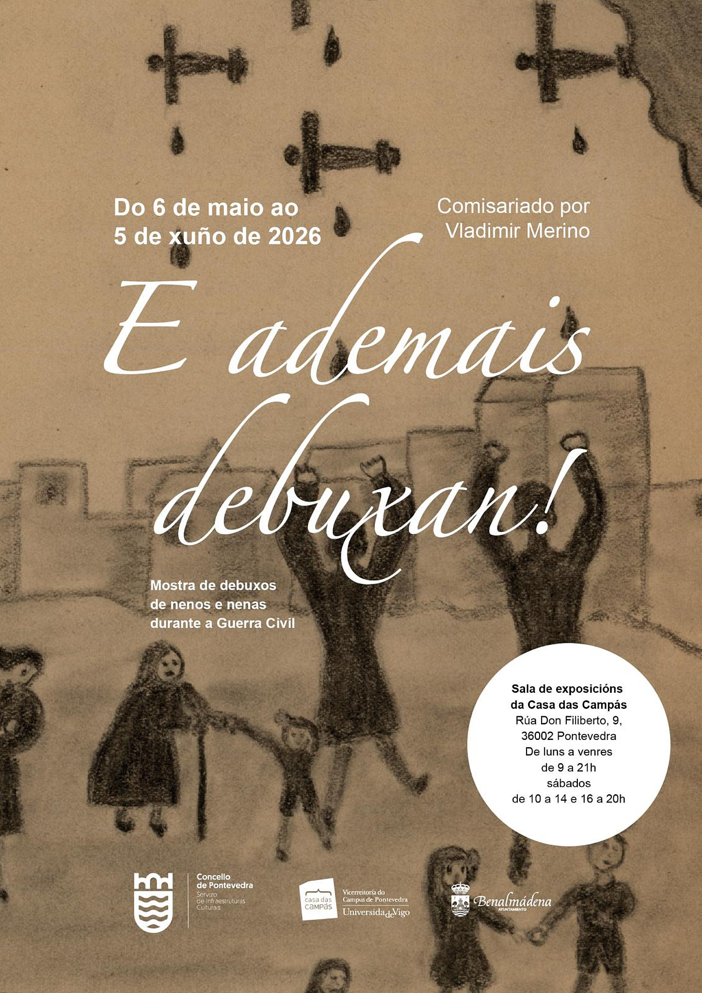 Cartaz da exposición E ademais debuxan !