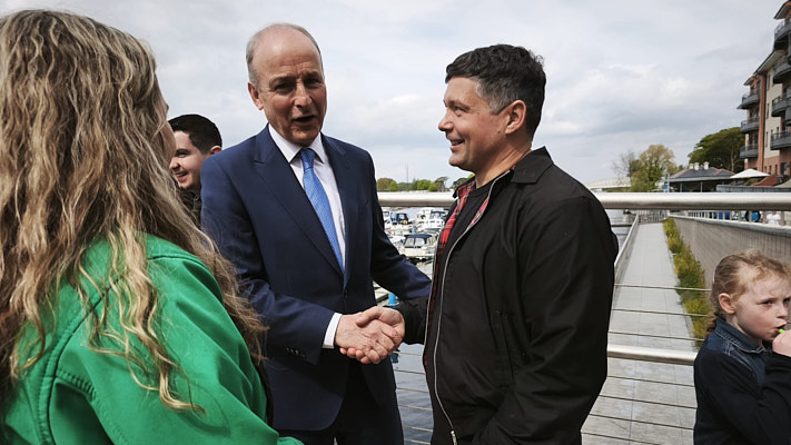 O alcalde co primeiro ministro da república irlandesa
